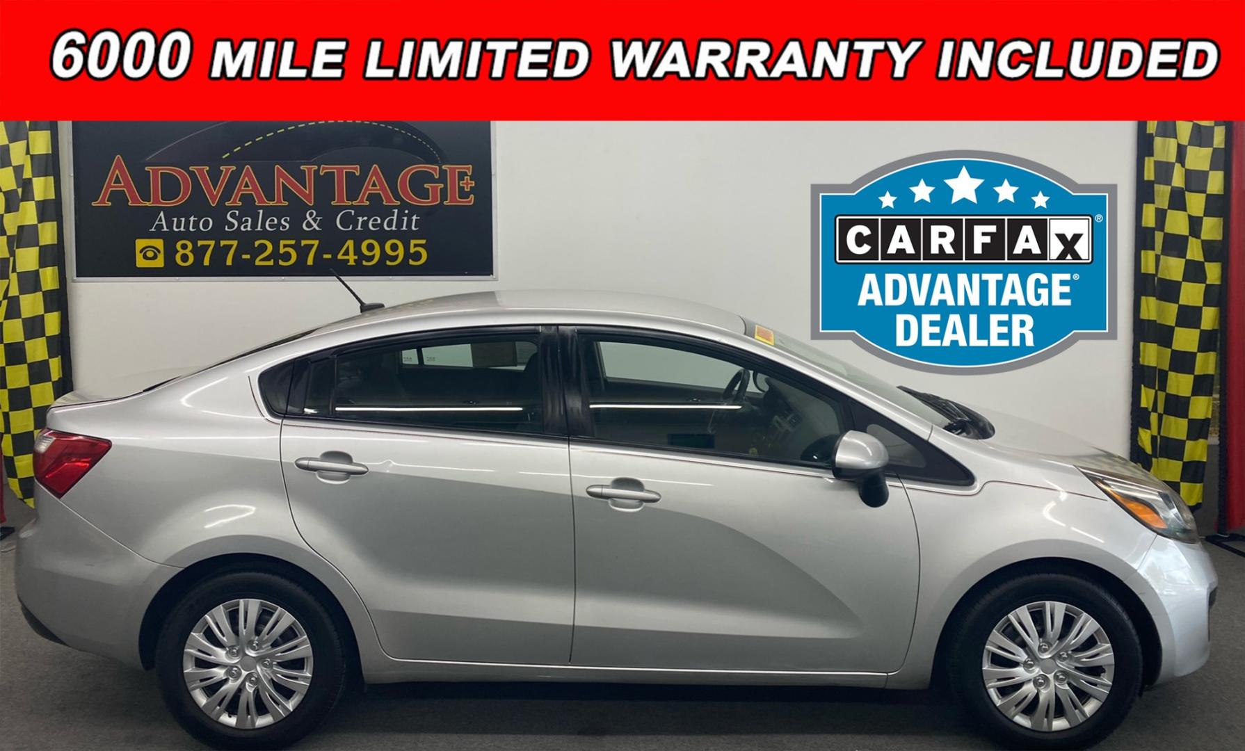 2013 SILVER Kia Rio LX (KNADM4A31D6) with an 1.6L L4 DOHC 16V engine, located at 533 S West End Blvd., Quakertown, PA, 18951, (877) 257-4995, 40.343994, -75.303604 - Photo#0